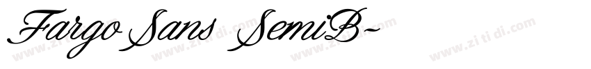 FargoSans SemiB字体转换